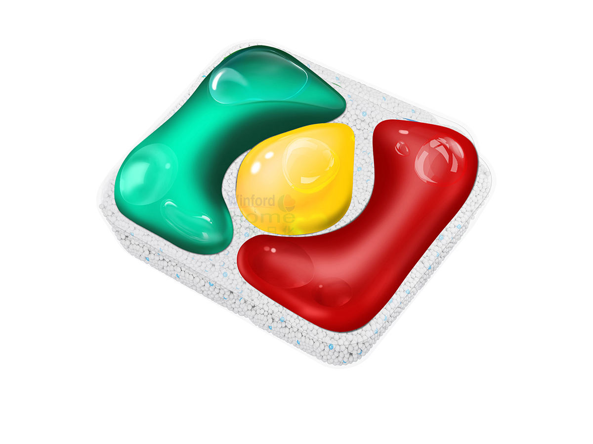 Private Label 3D Dishwasher Pods with all in one formualtion